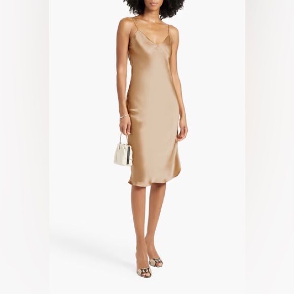 Nili Lotan Silk Cami Dress -Yellow Gold size XS - Picture 1 of 5